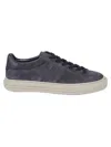 Hogan H691 Lace-up Sneakers With Embossed Branding And Memory Foam Insole In Gray