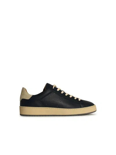 Hogan 'h672' Blue Leather Sneakers