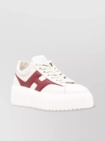 Hogan Sneakers Broken H-stripes Platform In White