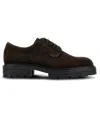 Hogan Stringata Marrone Camoscio Carroarmato In Brown
