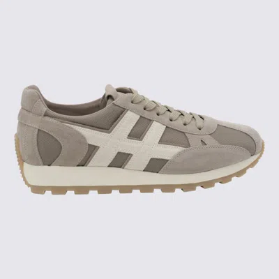 Hogan Allacciato Tess Slash Sneakers In Beige