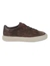 Hogan H691 Lace-up Sneakers With Suede Upper And Memory Foam Comfort In Brown