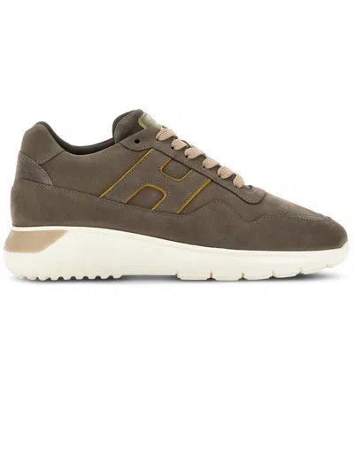 Hogan Interactive 3 Low-top Sneakers In Brown