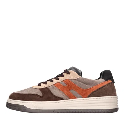 Hogan H630 Sneakers In Marrone Marroni