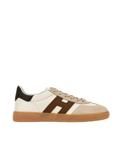 HOGAN COOL SNEAKERS IVORY/BEIGE/BROWN