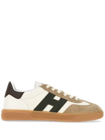 Hogan Sneakers Cool With Suede Inserts In Bianco E Blu Navy