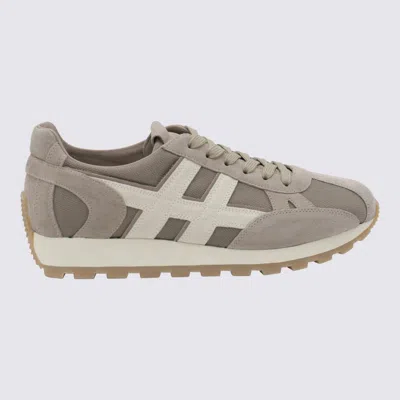 Hogan Allacciato Tess Slash Sneakers In Brown