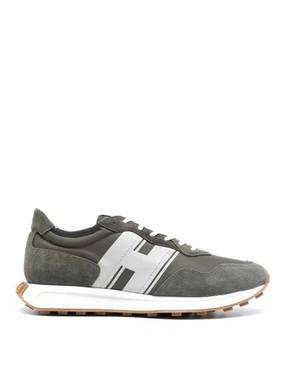 Hogan H601 Suede Sneakers In Green