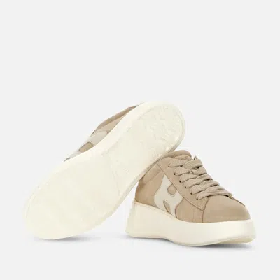 Hogan Sneakers Donna Beige In Brown