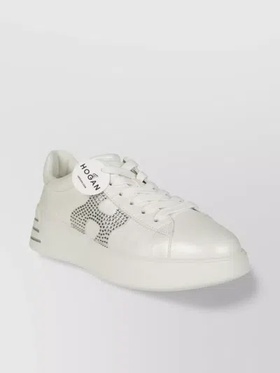 Hogan Sneakers Elevated Perforated Detail In White