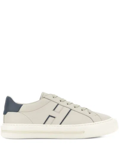 Hogan Rebel Leather Trainers With Memory Foam Insole In Multi