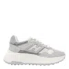 Hogan Low Top Sneakers With Suede And Leather In Grey