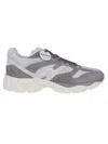 Hogan Men's H665 Leather Sneakers In Grey
