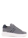 Hogan Man Sneakers Light Grey Size 9 Soft Leather In Grey