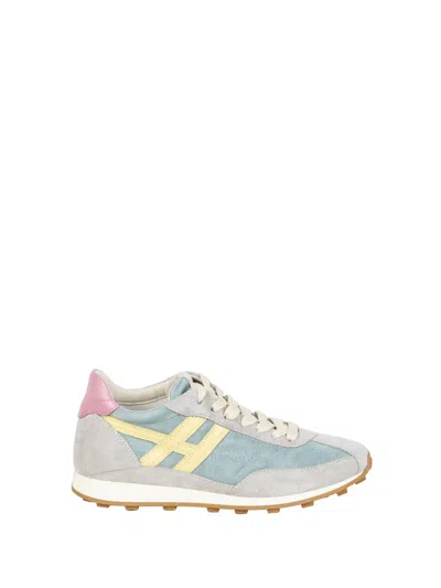 Hogan Mixed-material Athletic Sneakers In Multi