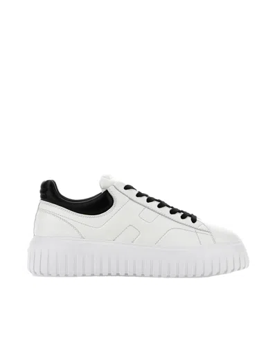 Hogan Sneakers H Stripes Bianca E Nera In White