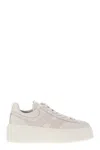 Hogan Two-tone Nappa Leather H-stripes Sneakers