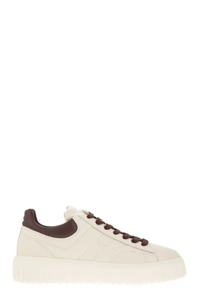 Hogan Sneakers H-stripes In Pelle In White