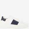 Hogan Panelled Design Calf Leather Sneakers With Chunky Sole In White