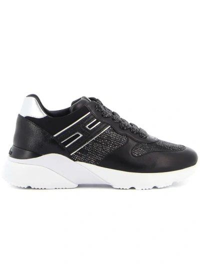 Hogan Sneakers H261 In Pelle Nera In Black