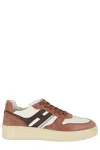 Hogan Sneakers H630 Brown In Leather In Vba Multi