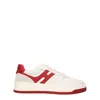 Hogan Retro-inspired Leather Sneakers With Memory Foam In Neutral