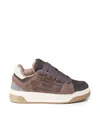 Hogan Chamallow Suede Panels Sneakers In Multicolour