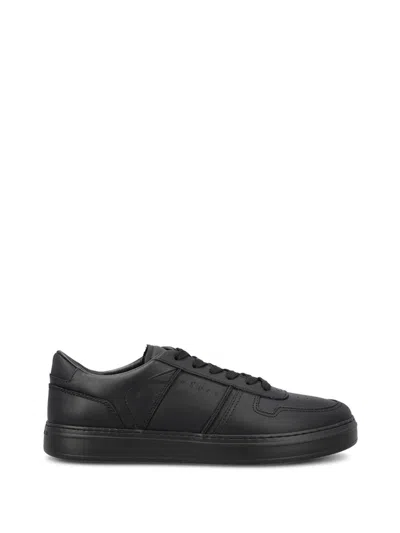 HOGAN HOGAN SNEAKERS H668 IN BLACK LEATHER