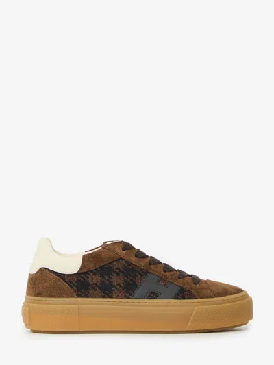 Hogan Sneakers H705 Allacciato In Brown