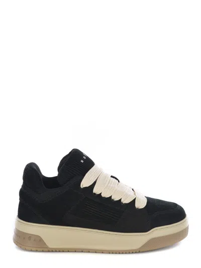 Hogan Sneakers Lace-up Padded Collar In Black