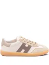 Hogan Cool White Leather Sneakers In Multi