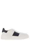Hogan Panelled Design Calf Leather Sneakers With Chunky Sole In White