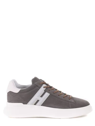 Hogan Sneakers  "h580" In Leather In Tortora