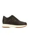Hogan Interactive Sneakers In Brown