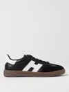 Hogan Low Top Sneakers Contrasting Sole In Black
