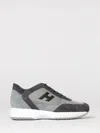 Hogan Interactive Sneakers In Suede And Smooth Leather With Technical Fabric Inserts In Black