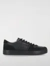 Hogan H-tv Smooth And Suede Leather Sneakers In Schwarz