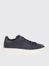 Hogan Round Toe Suede Finish Rubber Sole Sneakers In Blue