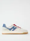 Hogan Panel Stitched Sneakers Perforated Toebox In Brown