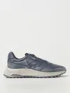 Hogan Hyperlight Distressed Leather Sneakers In Denim