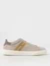 Hogan Man Sneakers Beige Size 12 Leather In Pattern