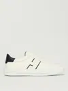 Hogan White Leather Sneakers With Logo Design And Rubber Sole In White