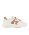 Hogan Rebel Sneakers In Nappa Leather Multicolor In White