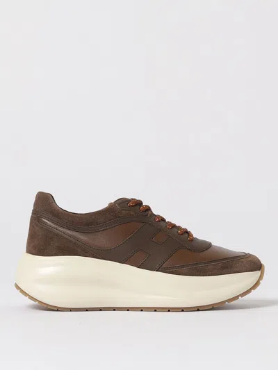 HOGAN SNEAKERS HOGAN WOMAN COLOR BROWN,H33235032