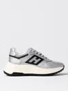 Hogan Side Logo Patch Platform Sneakers In Grau