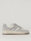 Hogan Sneakers With Perforated Toe Box And Contrasting Accents In Gray