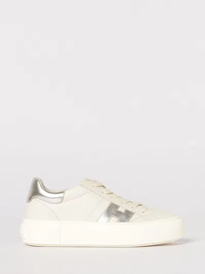 Hogan Sneakers  Woman Color Platinum In White