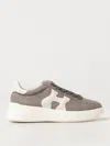 Hogan Rebel Suede Lace-up Sneakers Upper In Tabak