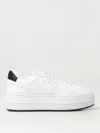 Hogan Leather Panelled Flatform Sneakers In White