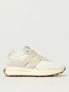 Hogan Leather Sneaker In Neutral
